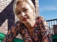 Wanilianna in her summer sundress and seamed nylon tights is teasing you on the roof top Wanilianna in her summer sundress and seamed nylon tights is teasing you on the roof top