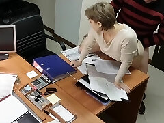 Hot Blonde Secretary Plowed By Boss In Office