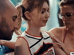 Mature Coach Cory Chase Shares Teen Cheerleader Mackenzie Moss With Spouse