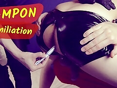 TAMPON in his arse after firm PEGGING... no CUM this time!! TAMPON in his arse after firm PEGGING... no CUM this time!!