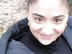 Roadside brunette will masturbate and fuck her pussy Roadside brunette will masturbate and fuck her pussy