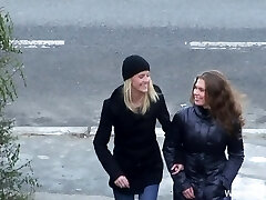 Teens model lingerie then have a three-way with an aged guy Teens model lingerie then have a three-way with an aged guy