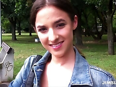 Attractive teen gal Amira is poked doggy fashion