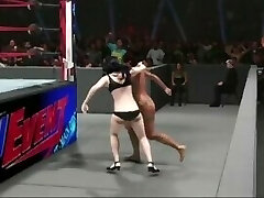 丽莎vs Nyotengu-WWE摔跤