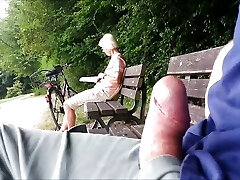Teaser - Public climax for Granny in the park