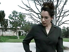 Lucky guy gets to make out and fuck the old milf teacher