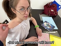 Russian college girl is punished for cheating her teacher Russian college girl is punished for cheating her teacher