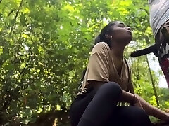 Indian female blows and get smashed in the woods Indian female blows and get smashed in the woods