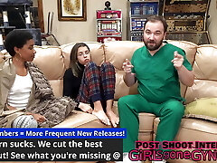 Aria Nicole Stretched Eagle On Surgical Table To Get Foley Catheter Tucked Into Urethra By Medic Tampa At GirlsGoneGynoCom