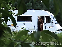 Without inhibitions, parking orgy with couples