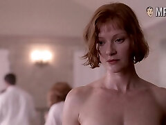 Sneering and sexy Gretchen Mol has tasty big tits and hard nipples