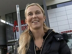CZECH STREETS - Golden-Haired mature I'd like to pound Picked up on Street