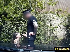 Spex british slut pussyfucks cop in his truck