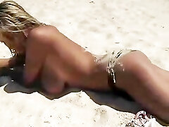 Ines Cudna Nude In The Beach