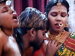 Tamil wife very 1st Suhagraat with her Large Cock husband and Cum Swallowing after Rough Fuck-a-thon ( Hindi Audio )