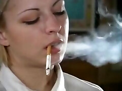 Naughty Smoking Schoolgirl can't get enogh Smoke