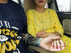 First time she rails my dick in car, Public sex Indian desi Girl saara fucked very rock-hard in Boyfriend's car