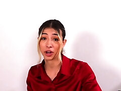 CFNM office femina pegs sub with strap-on