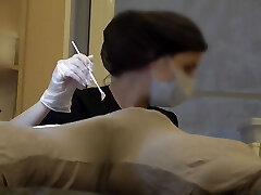 Bulge dick demonstrate at a beautician appointment Bulge dick demonstrate at a beautician appointment