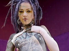 Tattooed hotty Anuskatzz has her ass gaped Tattooed hotty Anuskatzz has her ass gaped