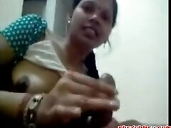 Super-naughty mature indian slut sucks on hard cock