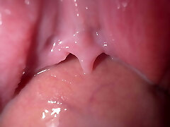 Close-up fuck with teen stepsister, incredible creamy pussy
