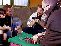 Spanish poker teenager at gangbang