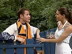 Karen Lancaume three-way outdoors