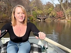 Rowing In My See-thru Shirt In Public Then Masturbated Rock-hard