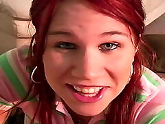 Eighteen year old Alyssa West loves big loads all over her huge knockers!