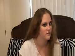 Old-school sextape of curvy teen tasting cum