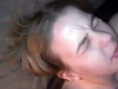 Skinny Ghetto Slut Gives Rimjob For A Gooey Facial