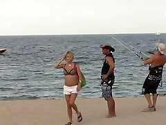 British blonde school teen pick up on beach in holiday for porn British blonde school teen pick up on beach in holiday for porn