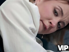 Old step-dad trains Russian teen how to be a slut for her BF