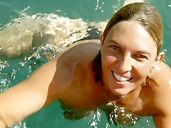 Lani took a pil in Ibiza