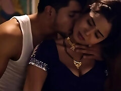 Indian Babe Red Satin Softcore Dancing