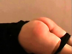 Painful homemade caning Painful homemade caning