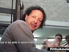 Our subscribers fuck Samantha in the Gang-fuck