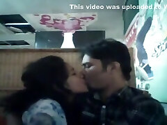 Young duo in a restaurant Young duo in a restaurant