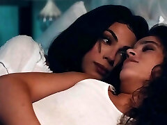 Alluring Smallish-breasted Brunette Gal Indulges In Sensual Sex With Her Slim Shemale Friend