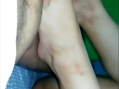 Mexican Latina MILF assistant with a big booty masturbating me with her feet Mexican Latina MILF assistant with a big booty masturbating me with her feet