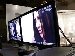 Horny brunette chick gets her pussy pounded after the photoshoot Horny brunette chick gets her pussy pounded after the photoshoot