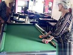 Angel's soft nuts used as 8 ball pool targets Angel's soft nuts used as 8 ball pool targets