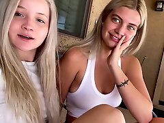 Cool Sisters Halle And Kylie Are Back To Suck & Screw My Cock