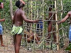 Somewhere in west Africa, on our annual festival, the king pulverizes the most splendid maiden in the cage while his Queen and the guards are witnessing