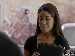 Jug fucking ebony stunner