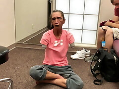 mature double arm amputee