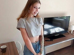 Step Brother Cum Twice With His New Step Sister In Law
