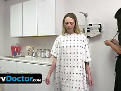 PervDoctor - Pretty Blonde Wants Regular Check-Up But Gets Inseminated By The Crank Doc Instead