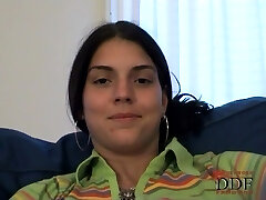 Bootylicious and big-boobed brunette newcomer shows it all Bootylicious and big-boobed brunette newcomer shows it all